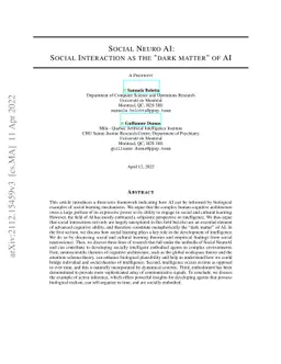 Social Neuro AI: Social Interaction as the "dark matter" of AI