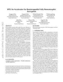 BTS: An Accelerator for Bootstrappable Fully Homomorphic Encryption