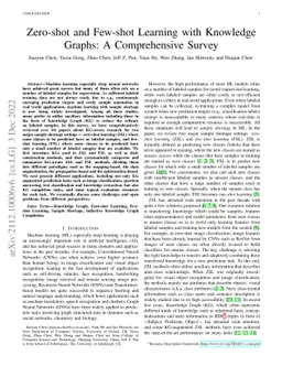 Zero-shot and Few-shot Learning with Knowledge Graphs: A Comprehensive
  Survey