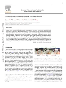 Precondition and Effect Reasoning for Action Recognition