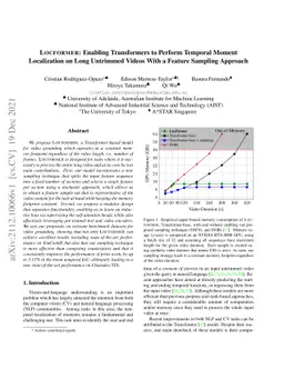 LocFormer: Enabling Transformers to Perform Temporal Moment Localization
  on Long Untrimmed Videos With a Feature Sampling Approach