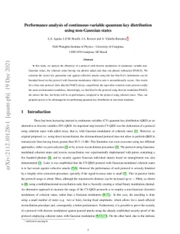 Performance analysis of continuous-variable quantum key distribution
  using non-Gaussian states