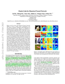 Elastic-Link for Binarized Neural Network