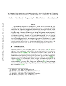 Rethinking Importance Weighting for Transfer Learning