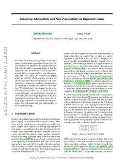 Balancing Adaptability and Non-exploitability in Repeated Games