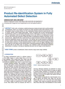Product Re-identification System in Fully Automated Defect Detection