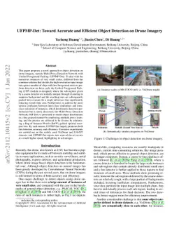 UFPMP-Det: Toward Accurate and Efficient Object Detection on Drone
  Imagery