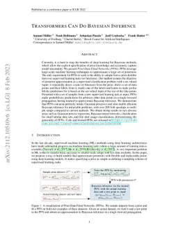 Transformers Can Do Bayesian Inference