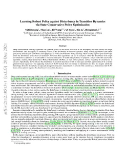 Learning Robust Policy against Disturbance in Transition Dynamics via
  State-Conservative Policy Optimization
