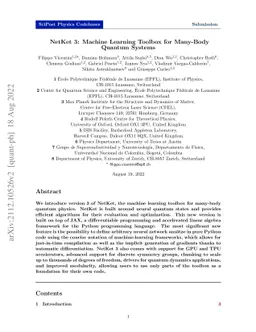 NetKet 3: Machine Learning Toolbox for Many-Body Quantum Systems