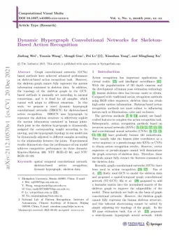 Dynamic Hypergraph Convolutional Networks for Skeleton-Based Action
  Recognition