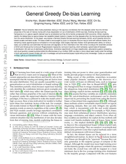 General Greedy De-bias Learning