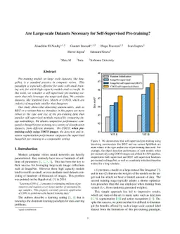 Are Large-scale Datasets Necessary for Self-Supervised Pre-training?