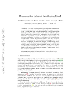 Demonstration Informed Specification Search