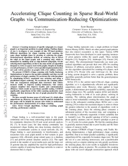 Accelerating Clique Counting in Sparse Real-World Graphs via
  Communication-Reducing Optimizations