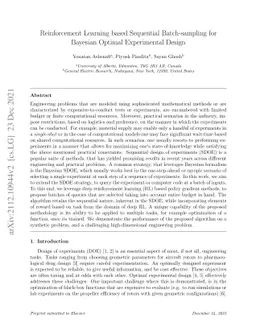 Reinforcement Learning based Sequential Batch-sampling for Bayesian
  Optimal Experimental Design