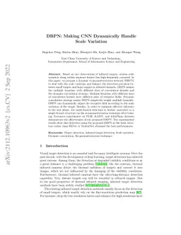 DRPN: Making CNN Dynamically Handle Scale Variation