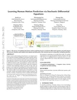 Learning Human Motion Prediction via Stochastic Differential Equations