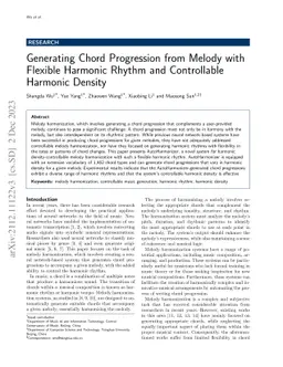 Generating Chord Progression from Melody with Flexible Harmonic Rhythm
  and Controllable Harmonic Density