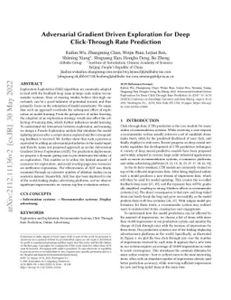 Adversarial Gradient Driven Exploration for Deep Click-Through Rate
  Prediction