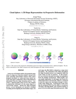 Cloud Sphere: A 3D Shape Representation via Progressive Deformation