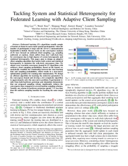 Tackling System and Statistical Heterogeneity for Federated Learning
  with Adaptive Client Sampling