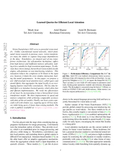 Learned Queries for Efficient Local Attention