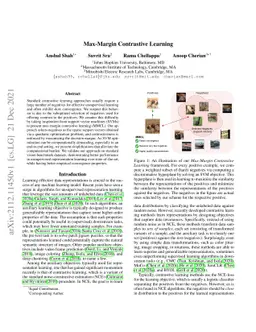 Max-Margin Contrastive Learning