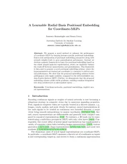 Learning Positional Embeddings for Coordinate-MLPs