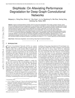 SkipNode: On Alleviating Performance Degradation for Deep Graph
  Convolutional Networks