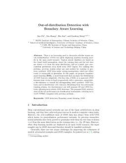 Out-of-distribution Detection with Boundary Aware Learning