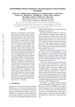 Self-Distillation Mixup Training for Non-autoregressive Neural Machine
  Translation