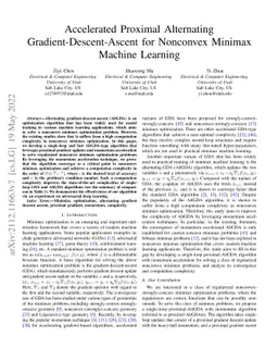 Accelerated Proximal Alternating Gradient-Descent-Ascent for Nonconvex
  Minimax Machine Learning