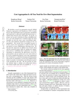 Cost Aggregation Is All You Need for Few-Shot Segmentation