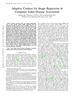 Adaptive Contrast for Image Regression in Computer-Aided Disease
  Assessment