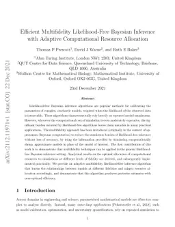 Efficient Multifidelity Likelihood-Free Bayesian Inference with Adaptive
  Computational Resource Allocation