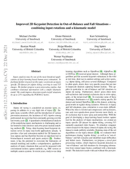 Improved 2D Keypoint Detection in Out-of-Balance and Fall Situations --
  combining input rotations and a kinematic model