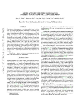 Graph attentive feature aggregation for text-independent speaker
  verification