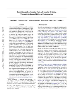 Revisiting and Advancing Fast Adversarial Training Through The Lens of
  Bi-Level Optimization