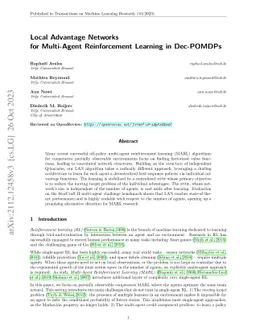 Local Advantage Networks for Cooperative Multi-Agent Reinforcement
  Learning