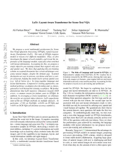 LaTr: Layout-Aware Transformer for Scene-Text VQA