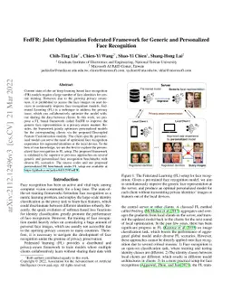 FedFR: Joint Optimization Federated Framework for Generic and
  Personalized Face Recognition