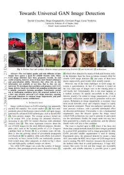 Towards Universal GAN Image Detection