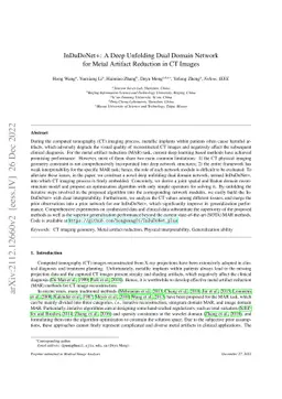 InDuDoNet+: A Deep Unfolding Dual Domain Network for Metal Artifact
  Reduction in CT Images
