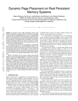 Dynamic Page Placement on Real Persistent Memory Systems