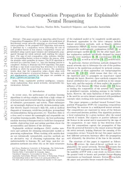 Forward Composition Propagation for Explainable Neural Reasoning
