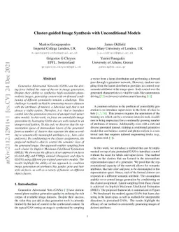 Cluster-guided Image Synthesis with Unconditional Models