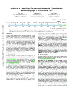 nvBench: A Large-Scale Synthesized Dataset for Cross-Domain Natural
  Language to Visualization Task