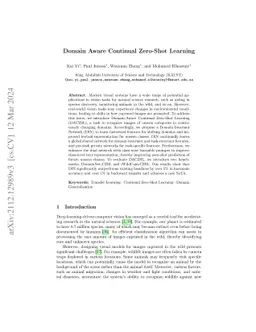 Domain-Aware Continual Zero-Shot Learning