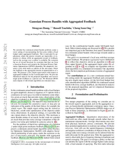 Gaussian Process Bandits with Aggregated Feedback